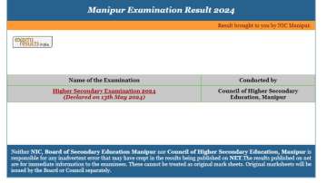 Manipur Board Class 12th Result 2024 download link