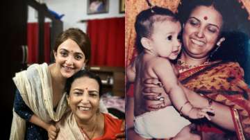 Singer Monali Thakur with her mother