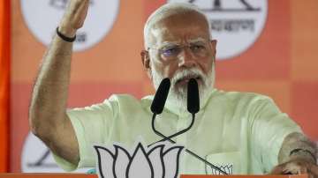 Prime Minister Narendra Modi during an election rally.