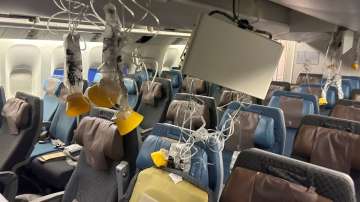 Aftermath of Singapore Airlines flight turbulence 
