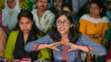 Swati Maliwal, AAP, protest 