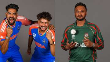 Mohammed Siraj, Kuldeep Yadav and Shakib Al Hasan