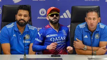 Rohit Sharma and Ajit Agarkar, the Indian captain and chairman of selectors addressed the press conference regarding the T20 World Cup squad