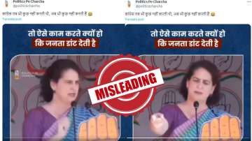 A video of Priyanka Gandhi where she was giving an example of how voters used to hold their leaders accountable in the past