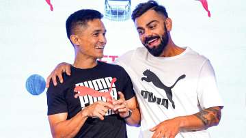 Sunil Chhetri and Virat Kohli.