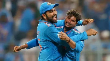 Rohit Sharma and Kuldeep Yadav.