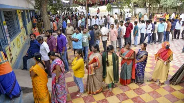 Voters stand in a queue during election (Representational image)