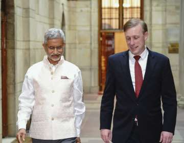 EAM S Jaishankar with US NSA Jake Sullivan during his recent visit to India.