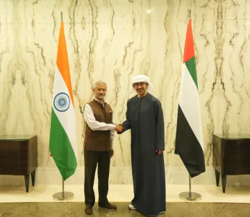 Jaishankar met Abdullah bin Zayed Al Nahyan during a brief visit to the UAE on Sunday