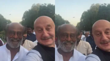 Anupam Kher and Rajinikanth