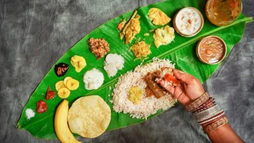 LEAVES used for serving food