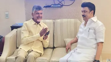 TDP chief N Chandrababu Naidu and Tamil Nadu CM MK Stalin