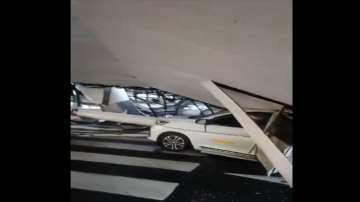 4 people were injured after a roof collapsed at the Terminal-1 of Delhi airport.