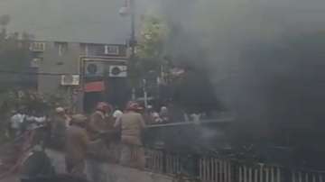 A fire breaks out in a shop in C-Block, Vasant Vihar.