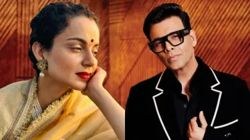 Karan Johar and Kangana Ranaut 