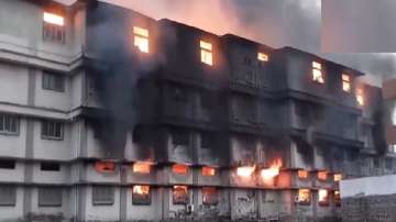 Fire engulfs the entire building
