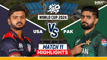 USA vs PAK live score, T20 World Cup 2024 match 11