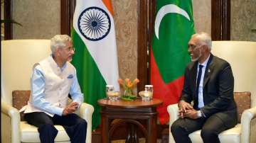 EAM S Jaishankar with Maldives President Mohamed Muizzu