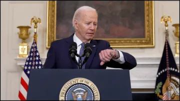 US President Joe Biden at the Oval Office on Friday.