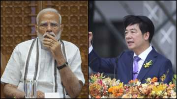 PM Narendra Modi and Taiwan President Lai Ching-te