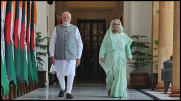 PM Modi meets Sheikh Hasina