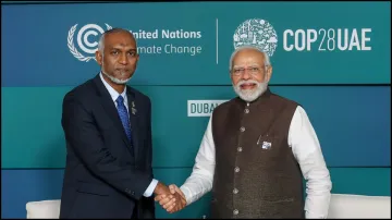 Maldives President Mohamed Muizzu and Prime Minister Narendra Modi.