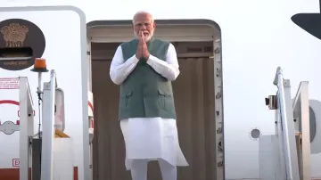 Narendra Modi leaves for Italy