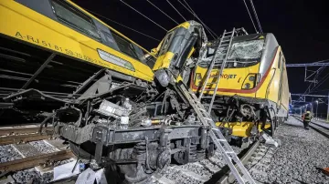 Passenger train collided head-on with a freight train in the Czech Republic