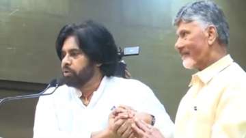 Pawan Kalyan with Chandrababu Naidu