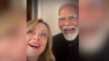 Italian Prime Minister Giorgia Meloni tweets selfie video with PM Modi on the sidelines of G7 Summit.