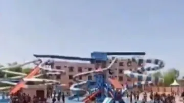 Rajasthan locals vandalise water park.