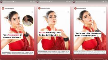 Raveena Tandon reacts