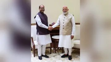 PM Modi with Om Birla