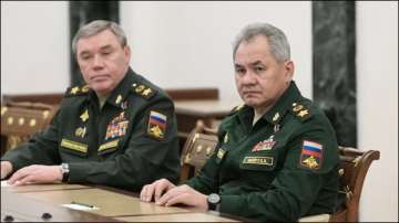 Russia's ex-Defence Minister Sergei Shoigu and Chief of the General Staff of Russian Armed Forces Valery Gerasimov
