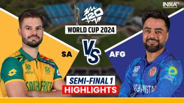 SA vs AFG, T20 World Cup 2024 semi-final highlights