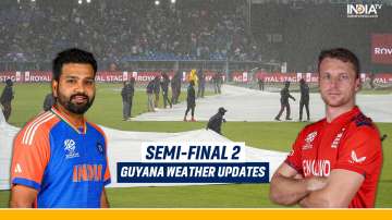 Georgetown, Guyana has witnessed a lot of rain in the past week or so and it may be the case on Thursday morning as well when India take on England in the second semi-final of T20 World Cup