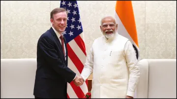 US National Security Advisor Jake Sullivan with PM Narendra Modi