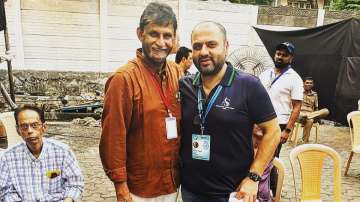 Amol Kale (R) with Sandeep Patil (L)