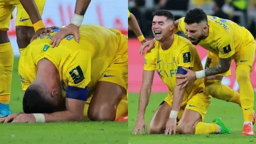 Cristiano Ronaldo couldn't control his emotions after his side's loss in the King's Cup final