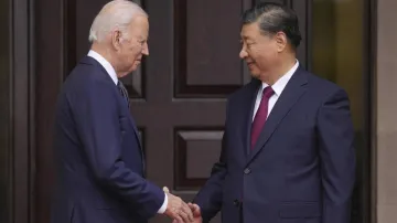 Chinese President Xi Jinping with his American counterpart Joe Biden 