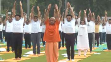 International Yoga Day: Yogi performs Yoga