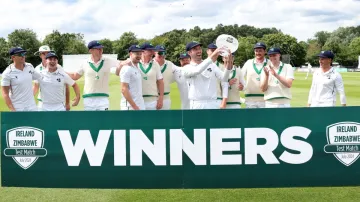 Ireland notched up their second Test win in their ninth appearance in the format, beating Zimbabwe by 4 wickets