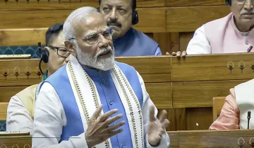 PM Modi in Lok Sabha