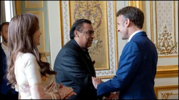 The Ambanis meet French President Emmanuel Macron