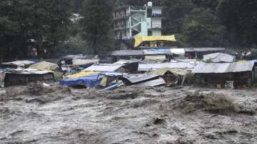 heavy Rainfall swept away bridge connecting Arunachal pradesh village to India