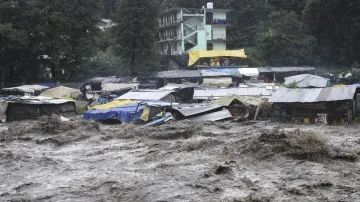 heavy Rainfall swept away bridge connecting Arunachal pradesh village to India