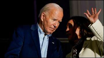 US President Joe Biden with Vice President Kamala Harris.