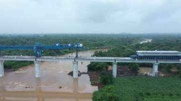 160-metre bridge over Kolak river as part of India's first bullet train project