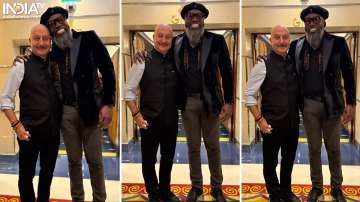 Anupam Kher with Chris Gayle