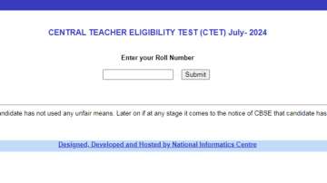 CTET July 2024 result out